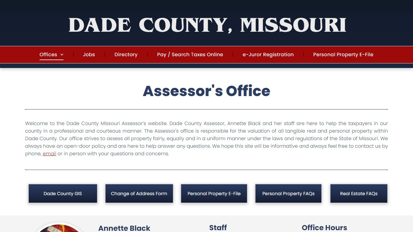 Dade County Assessors Office | Dade County MO
